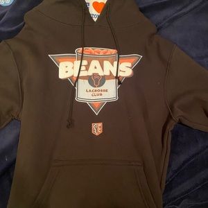 PLL Beans Lacrosse Club Hoodie Size Large